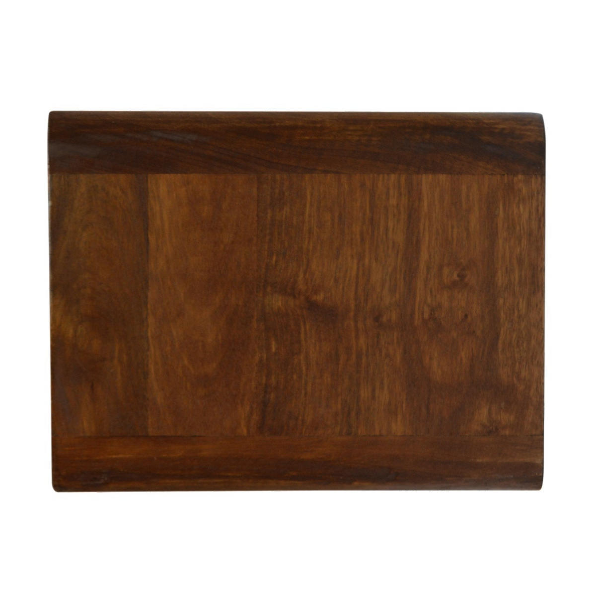 NACHTTISCH wandmontierbar mit Kastanienfinish - Messingfarben/Braun, Holz/Metall (45/25/32cm) - Artisan Furniture