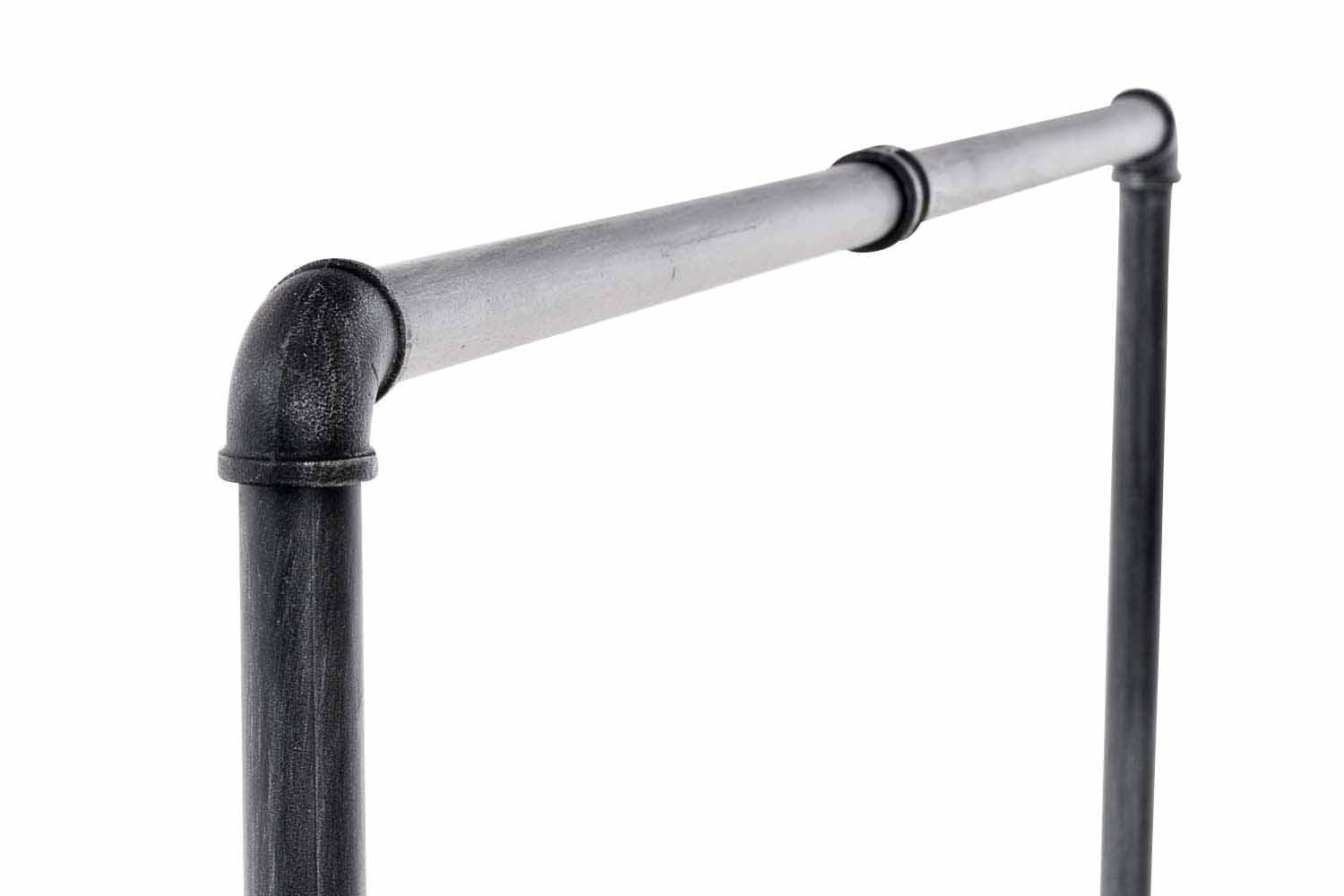 KLEIDERSTÄNDER 150 cm-silber-Metall - Silberfarben, Metall (150/150/55cm) - CLP