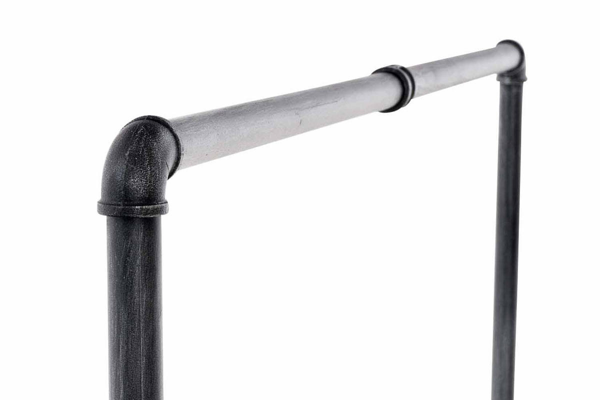 KLEIDERSTÄNDER 150 cm-silber-Metall - Silberfarben, Metall (150/150/55cm) - CLP