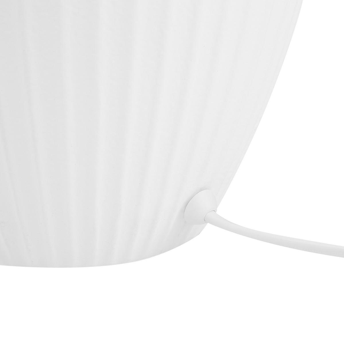TISCHLAMPE Fergus 33/33/52 cm - Weiß, Keramik (33/33/52cm) - Beliani