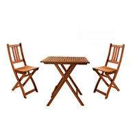 GARTENMÖBELSET 3TLG. BLOOM - Beige, Holz - SAM