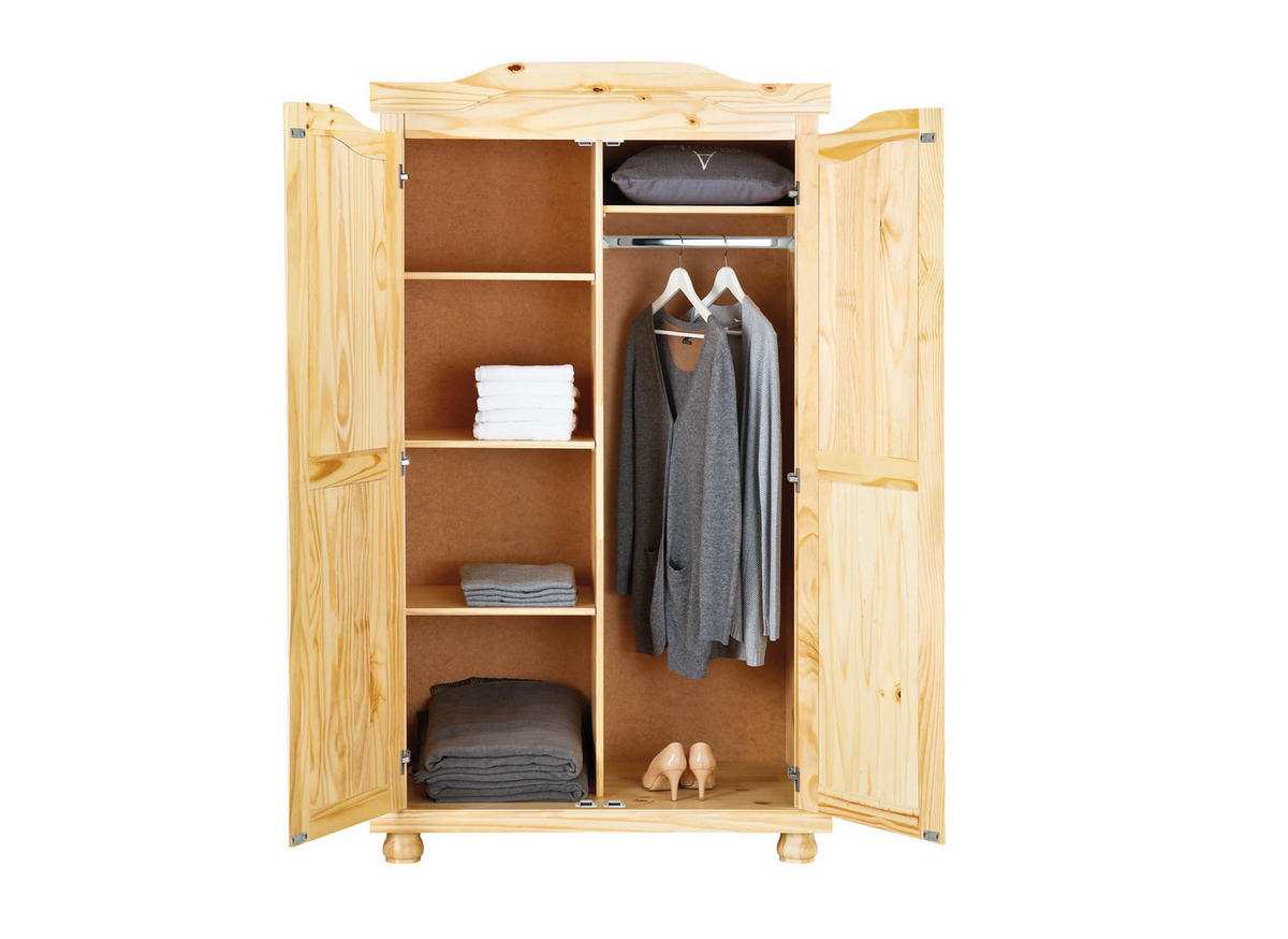 KLEIDERSCHRANK natur - Braun, Holzwerkstoff (104/180/56cm) - ebuy24