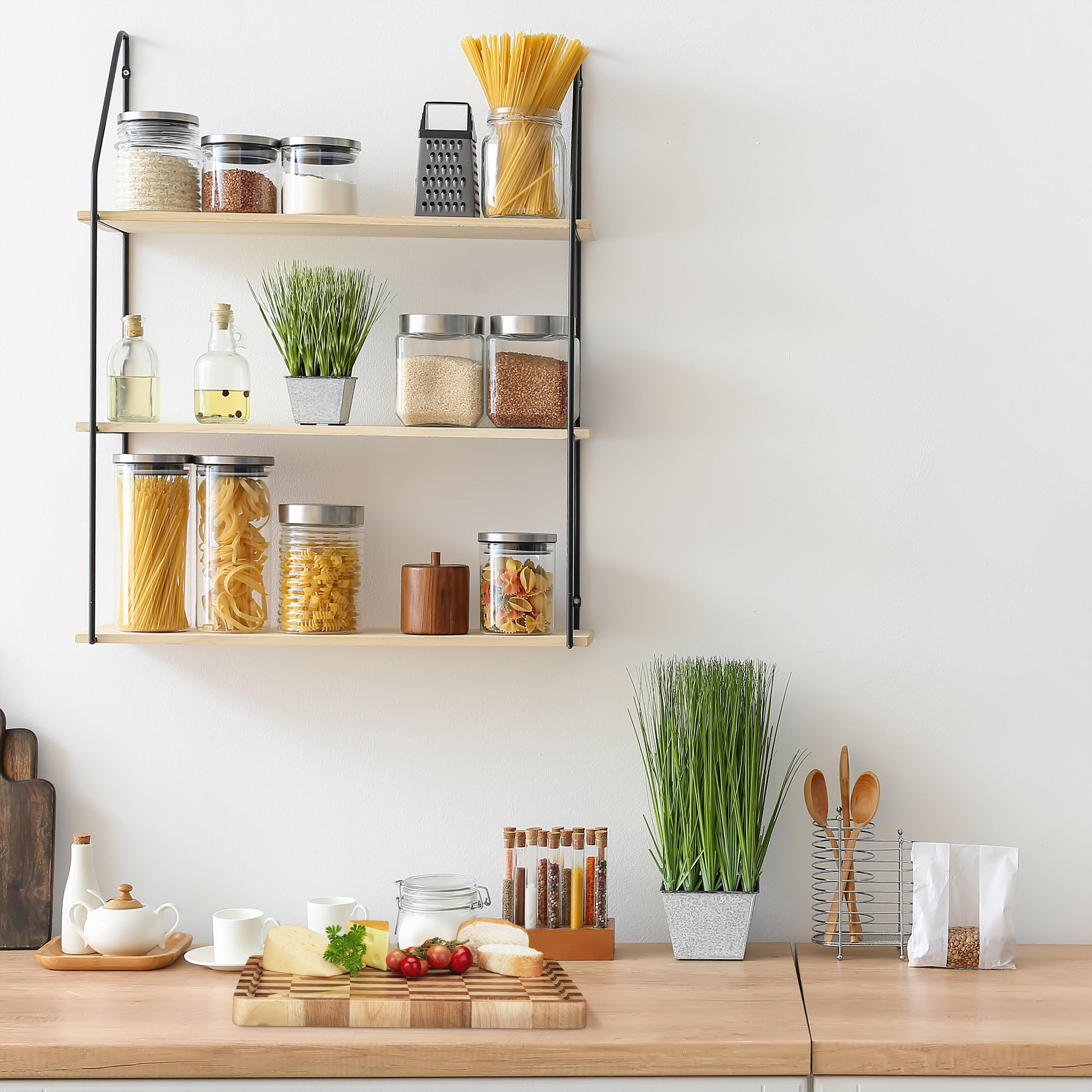 SCHNEIDEBRETT - Multicolor, Holz (40/30cm) - Relaxdays