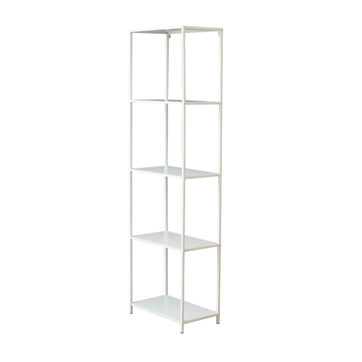 METALLREGAL CARPO Weiß - Weiß, Metall (51/80/30cm) - SVITA