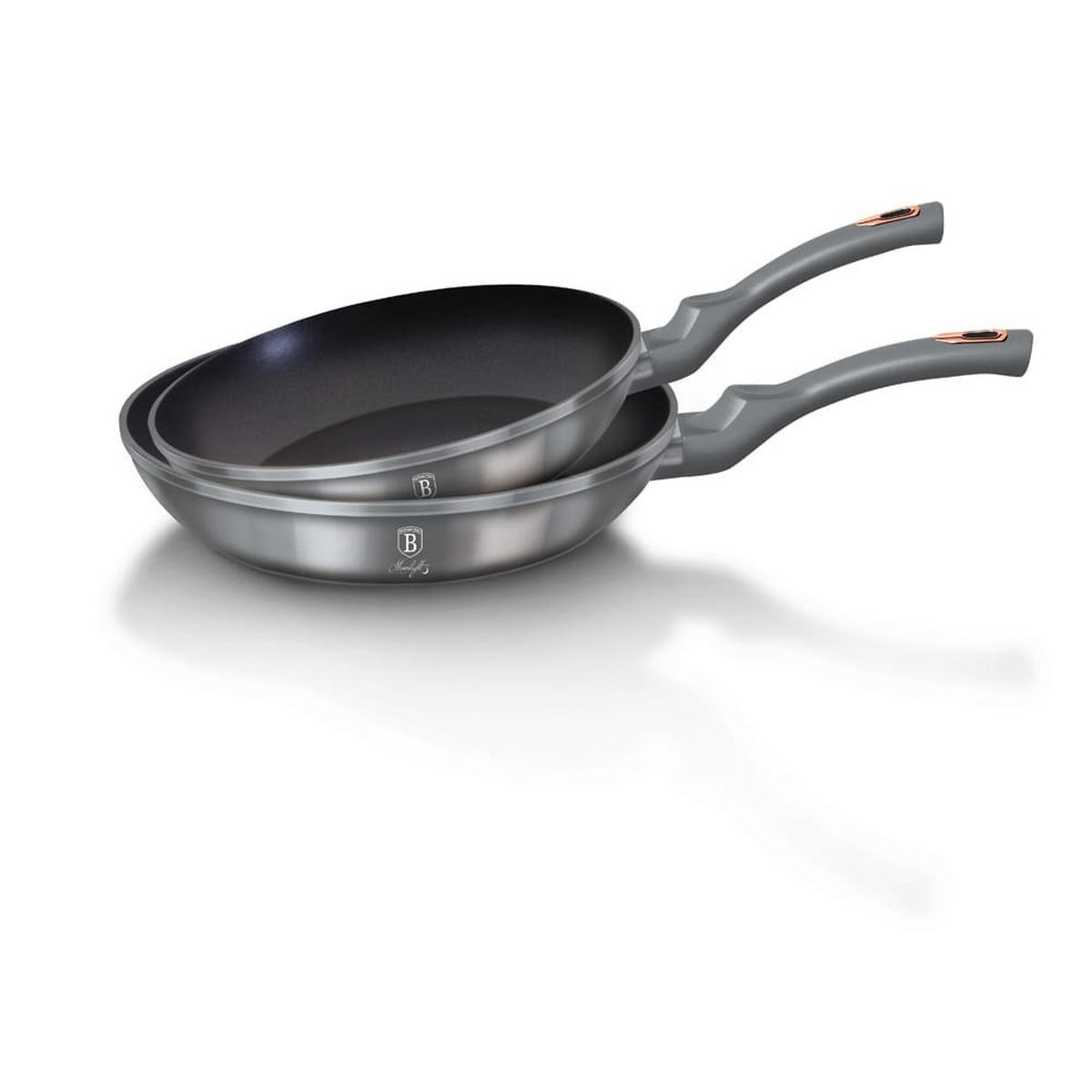 PFANNENSET Grau 28/28/5.5 cm BH6169 - Grau, Metall - Berlinger Haus