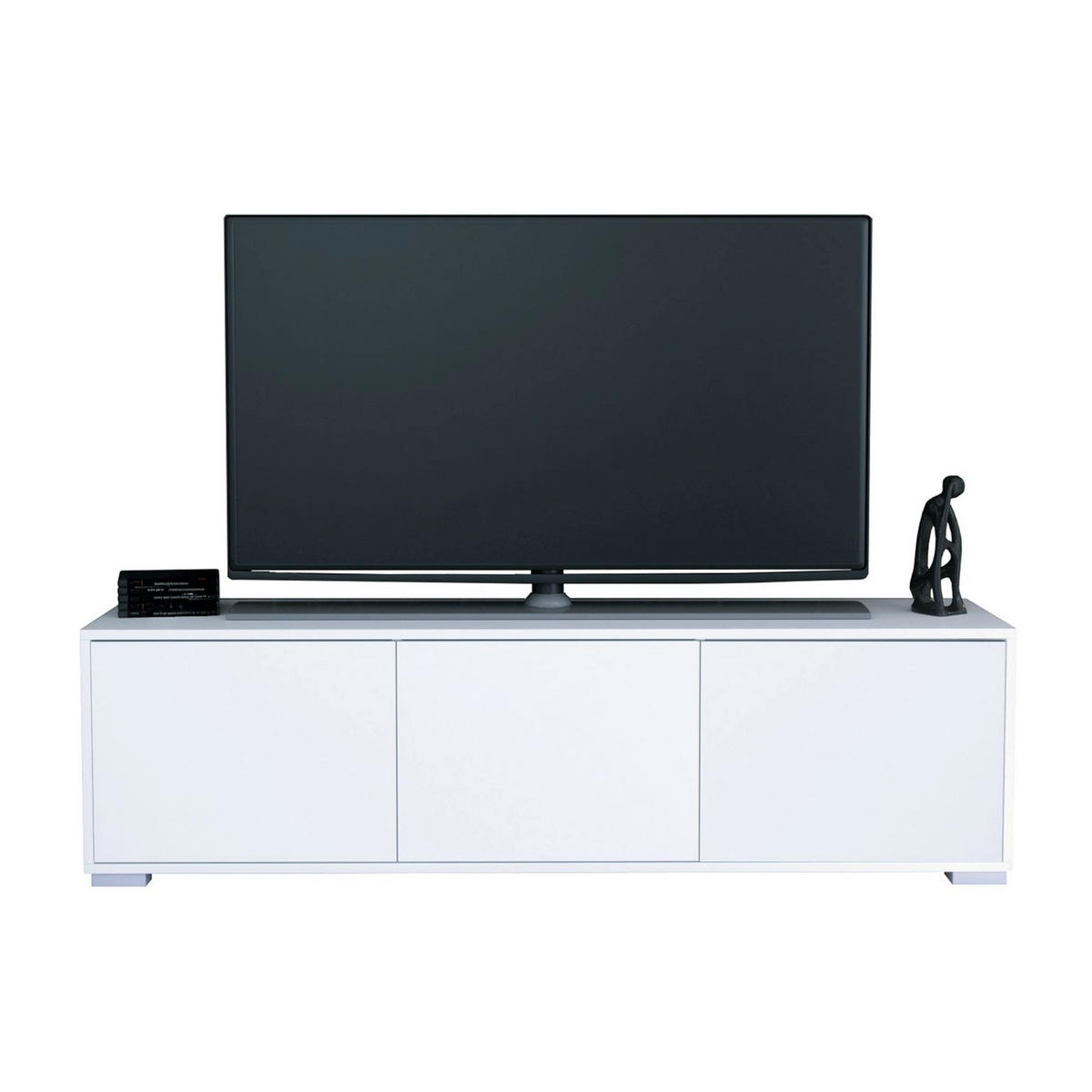 TV-BOARD Elena, Lowboard mit Push-to-Open, Made in Germany, Moderner Fernsehschrank, Weiß matt (152,5 x 43 x 37 cm) - Weiß, Holzwerkstoff (152.5/43/37cm) - InnoFurn