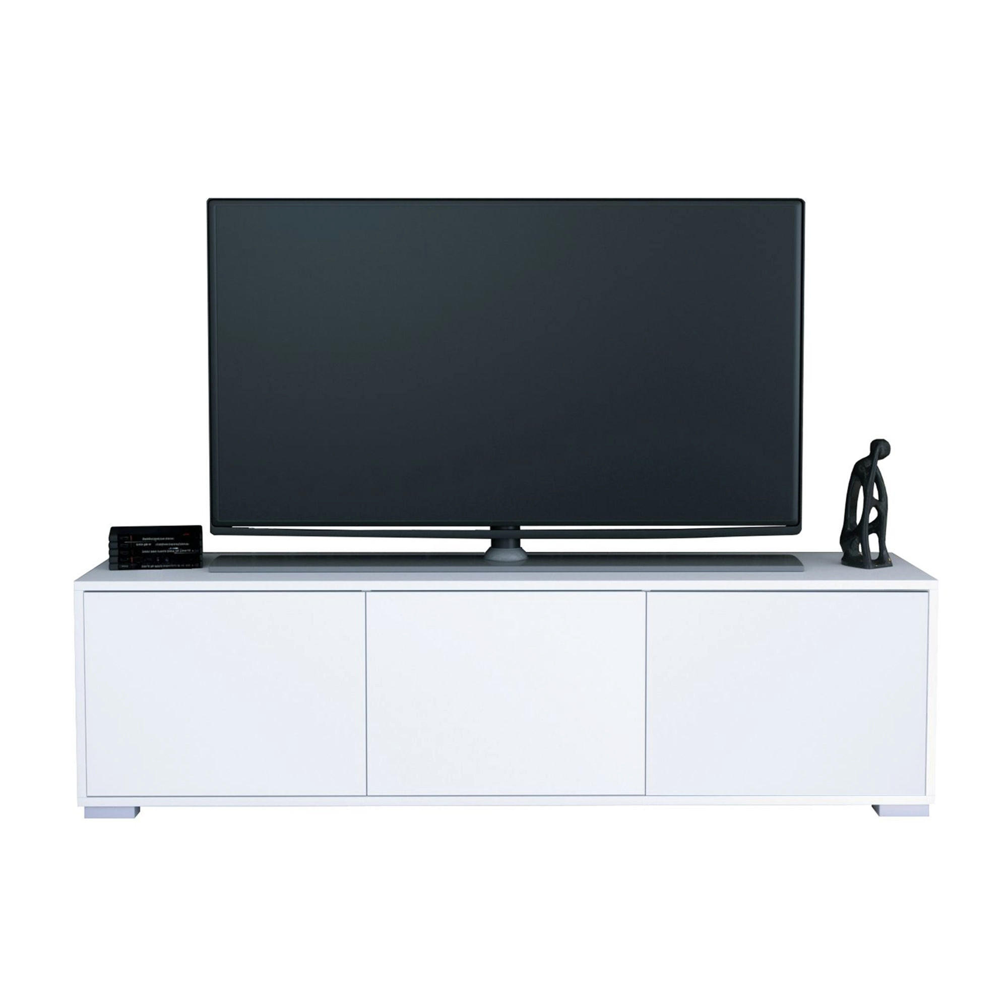 InnoFurn TV-BOARD Weiß 153cm × 37cm × 43cm