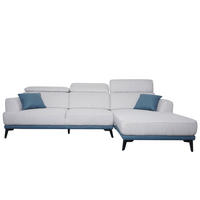 SOFA L-FORM Hellgrau - Hellgrau, Textil (277/170cm) - MCW