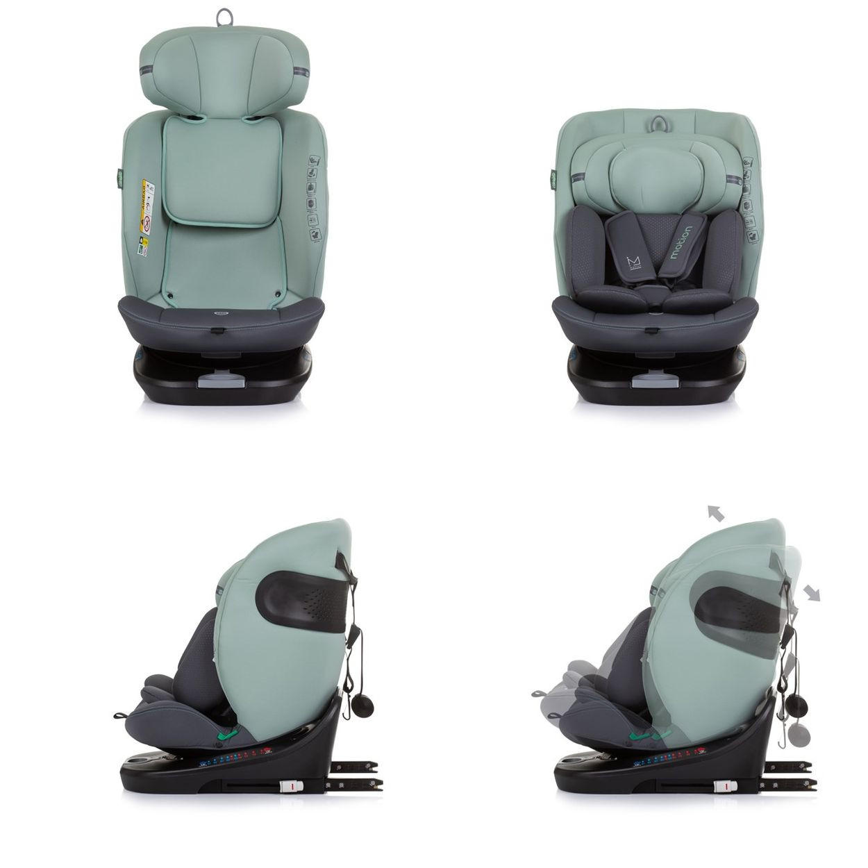 Thumbnail - Chipolino Kindersitz, Grün, Kunststoff, 44x81x55 cm, kinder, unisex, Baby on Tour, Kindersitze, Reboarder Kindersitze