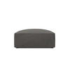 POUF Ruby aus Cord dunkelgrau - Dunkelgrau, Textil (93/40/93cm) - Micadoni