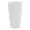BLUMENTOPF weiß rund 32/32/58 cm Tseria - Weiß, Stein (58cm) - Beliani