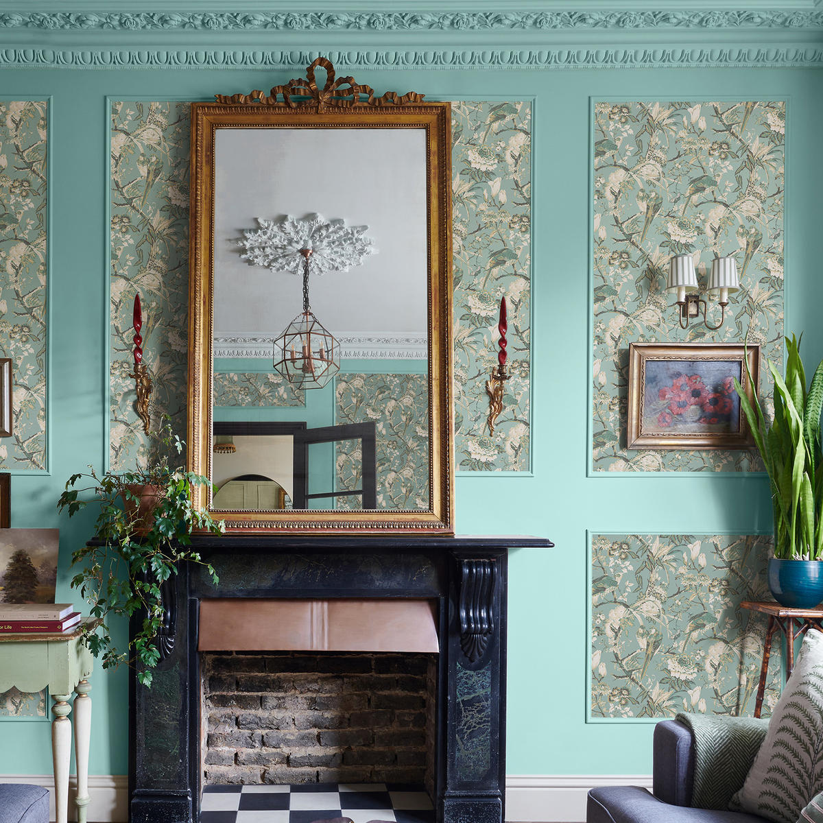 VLIESTAPETE Perrow Duck Egg - Blau, Papier/Kunststoff (52/1000cm) - Graham & Brown