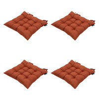 SITZKISSEN Basic 46/46 cm 4er-Set - Rot, Textil (46/5/46cm) - Madison