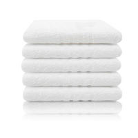 BADETUCH, 5er-Set, 100% Baumwolle, Weiß - Weiß, Textil (100/150cm) - Zollner
