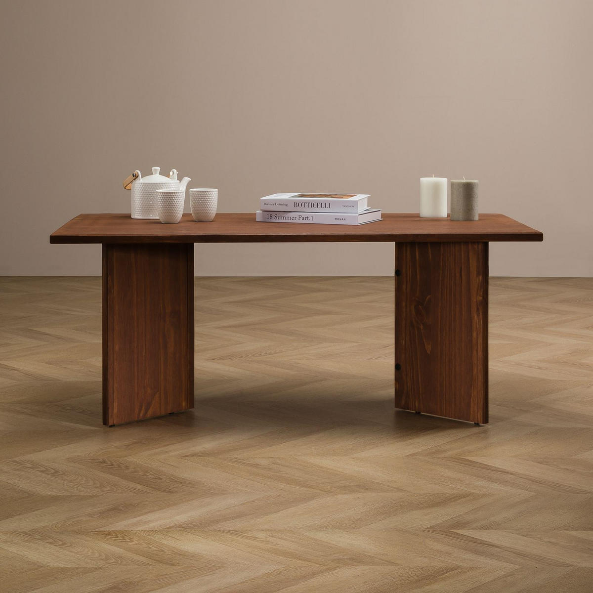COUCHTISCH MESA - Dunkelbraun, Holz (60/110/45cm) - IDIMEX