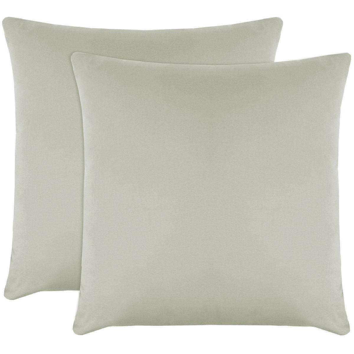 KISSENBEZUG, 2er-Set, 80x80 cm, 100% Baumwolle, Grau - Hellgrau, Textil (80/80cm) - Zollner