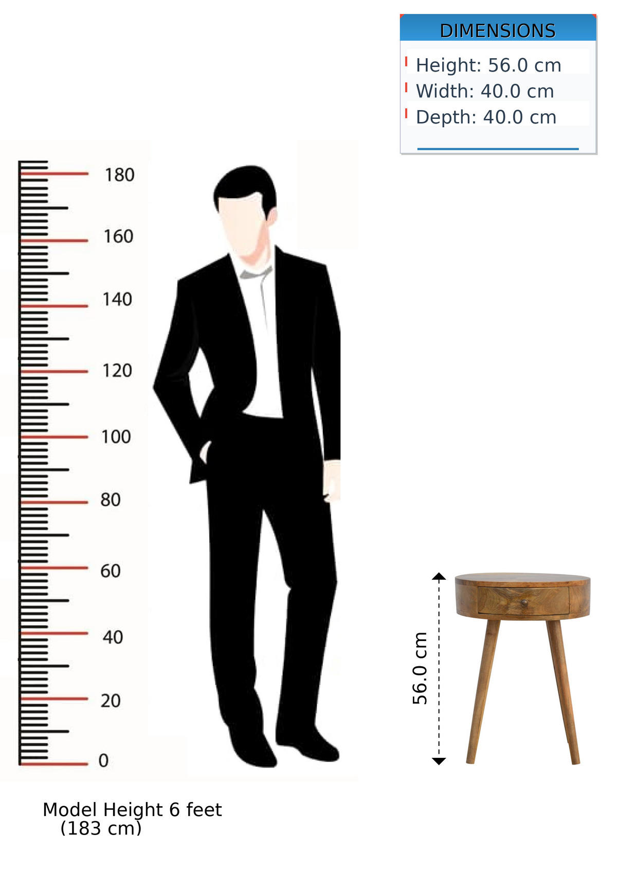 NACHTTISCH im Eichenholz-Finish, Rund geformter, 1 Schublade, Beige - Messingfarben/Braun, Holz/Metall (40/56/40cm) - Artisan Furniture