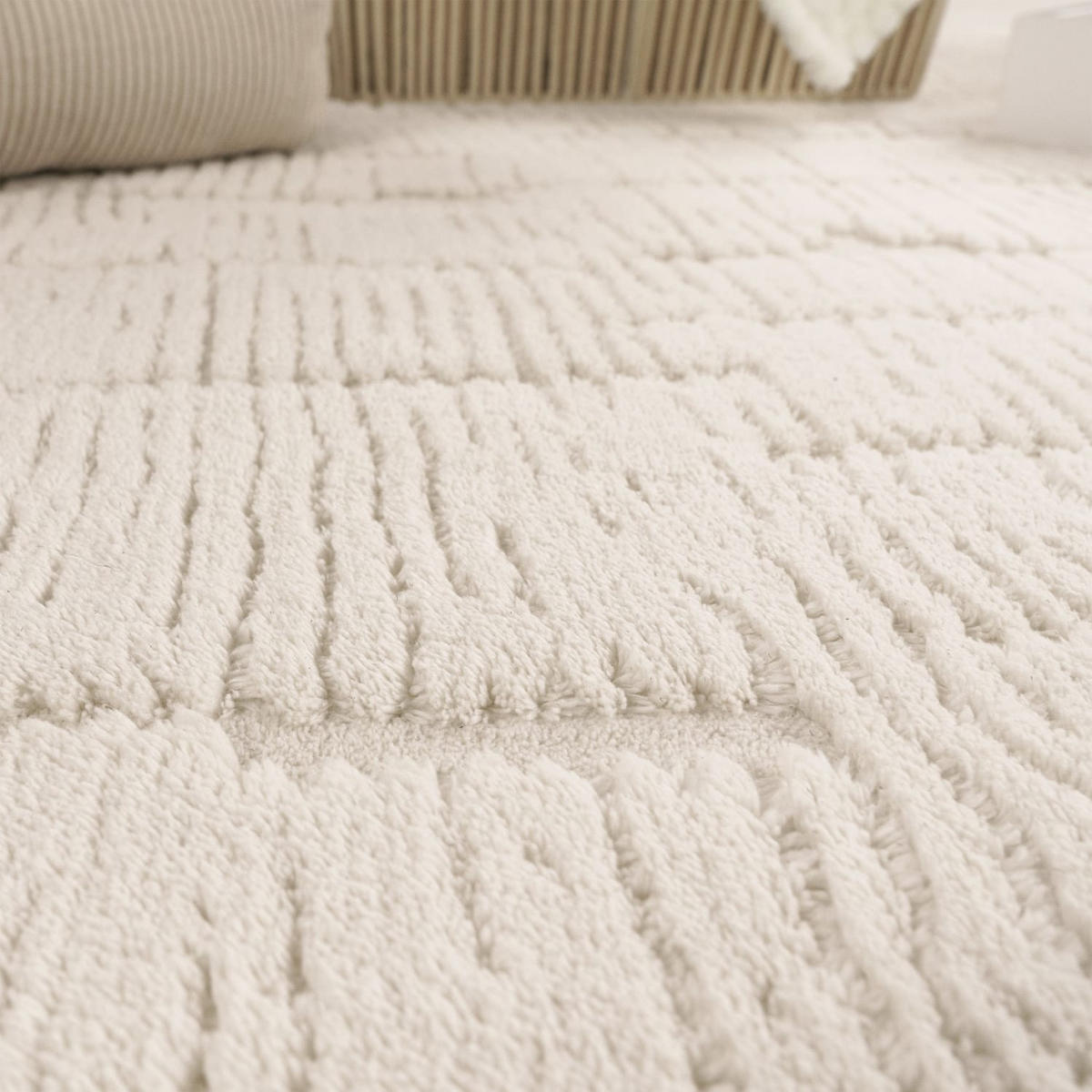 HOCHFLORTEPPICH 160/160 cm Tokio 475 - Creme, Kunststoff (160/160cm) - Paco Home