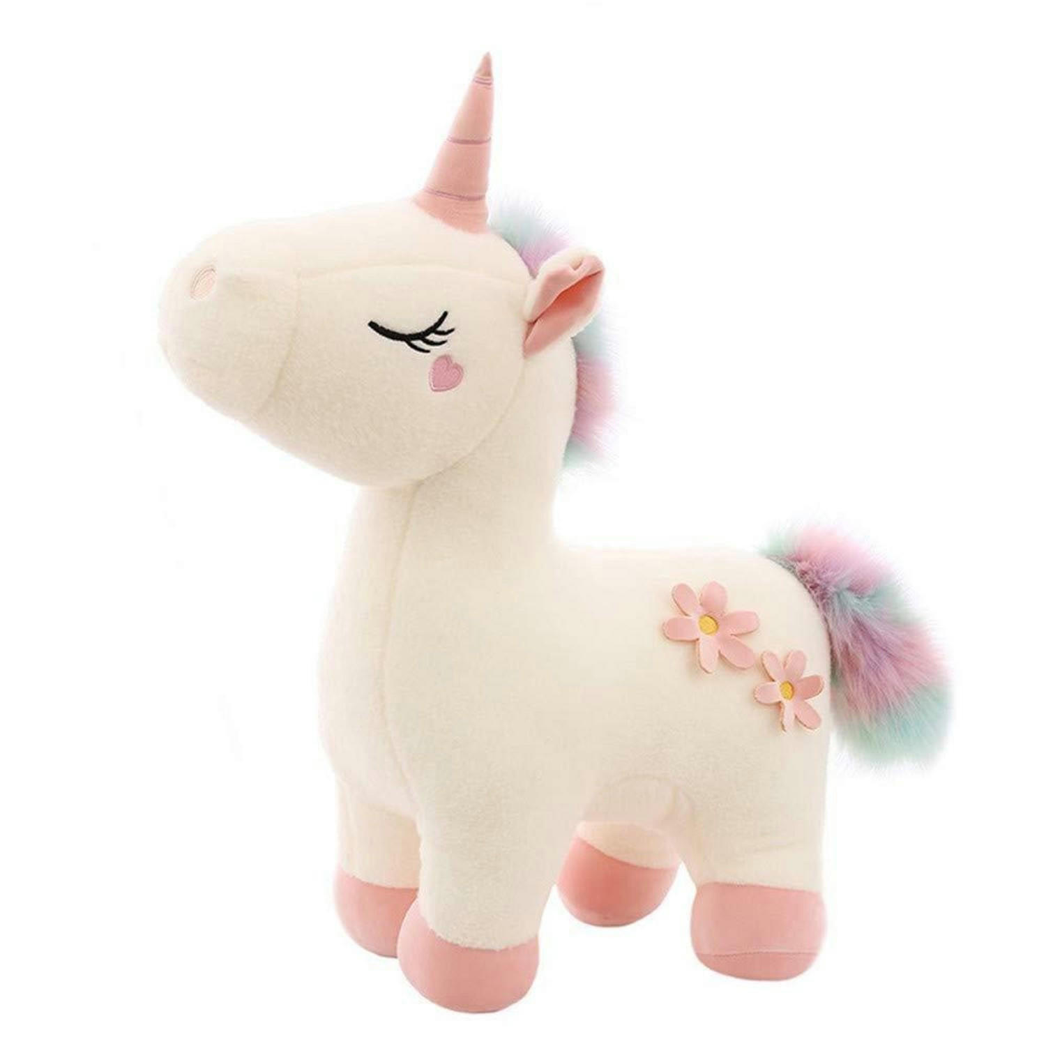 PLÜSCHTIER Einhorn Weiß 30 cm - Multicolor, Textil (15/30cm)