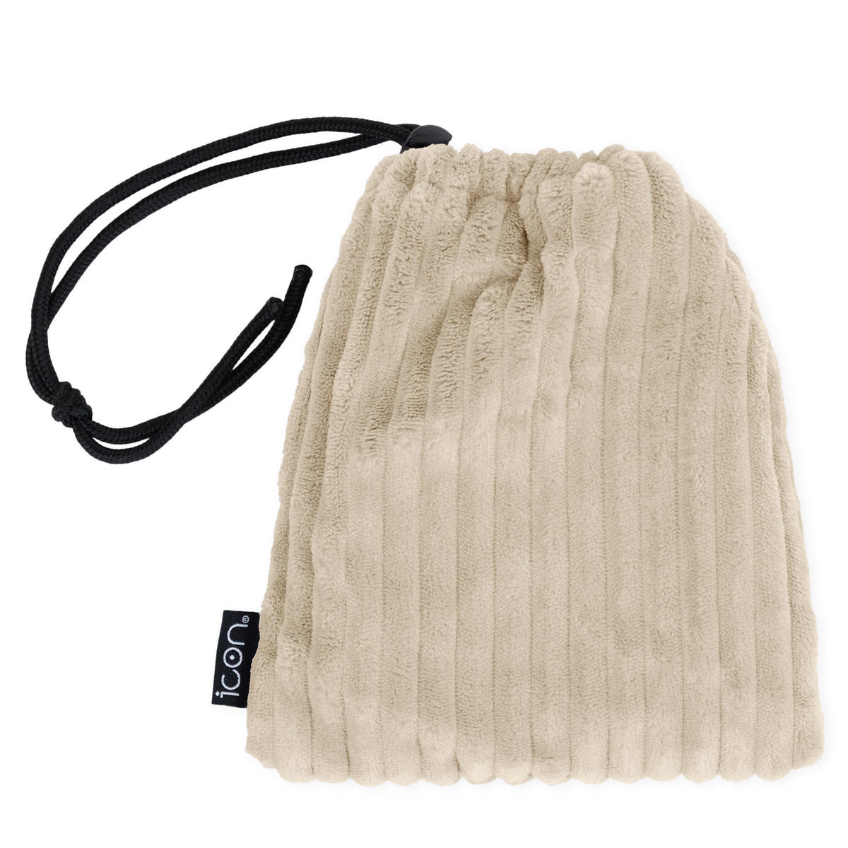 SITZSACK-SOFA 4-tlg. ZEN: 2 Ecksessel, Sessel, Fußstütze - Beige, Textil (390/68/100cm) - icon