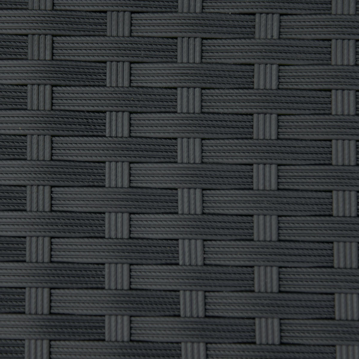 GARTENBANK DE-13551 2-Sitzer, geflochtene Resine Schwarz - Schwarz, Kunststoff/Metall (122/87/60cm) - ComfortXL