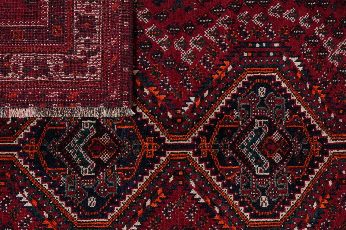 ORIENTTEPPICH handgeknüpft Gashgai Rot 203/164 cm Schurwolle - Rot, Textil (164/203cm) - Looma