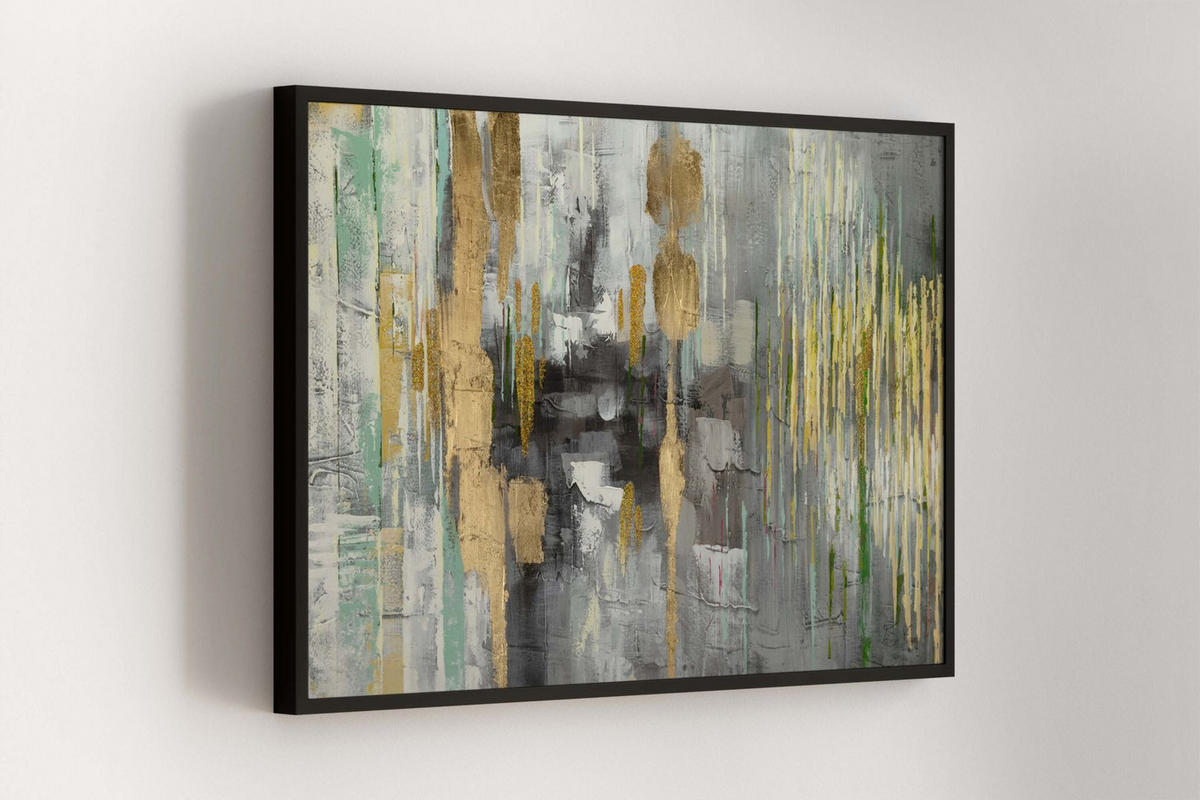 OLEJOMALBA 120/80 cm, Zvířata - žlutá, dřevo/textil (120/80cm) - KUNSTLOFT