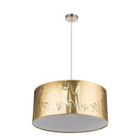 HÄNGELEUCHTE TAXOS Gold Matt - Goldfarben, Kunststoff (53/53/140cm) - Globo Lighting