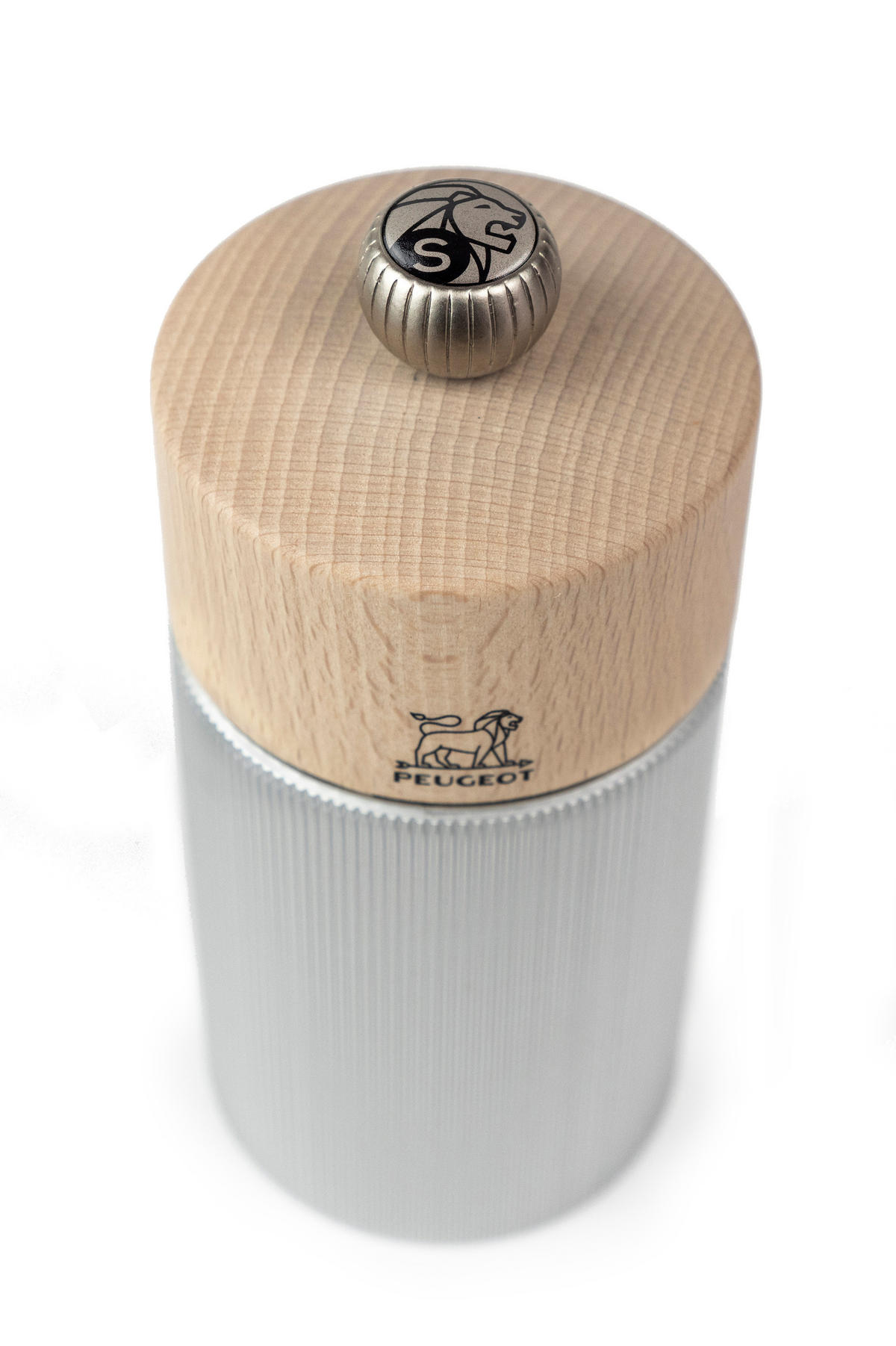 MÜHLENSET Line 12cm Pfeffer- & Salzmühle Carbon/Natur Stahlmahlwerk - Grau, Metall (5.5/12/5.5cm) - PEUGEOT