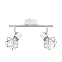 STRAHLER Gerechtigkeit 2-flammig 28/20/9.5cm - Weiß, Metall (28/20/9.5cm) - ZMH