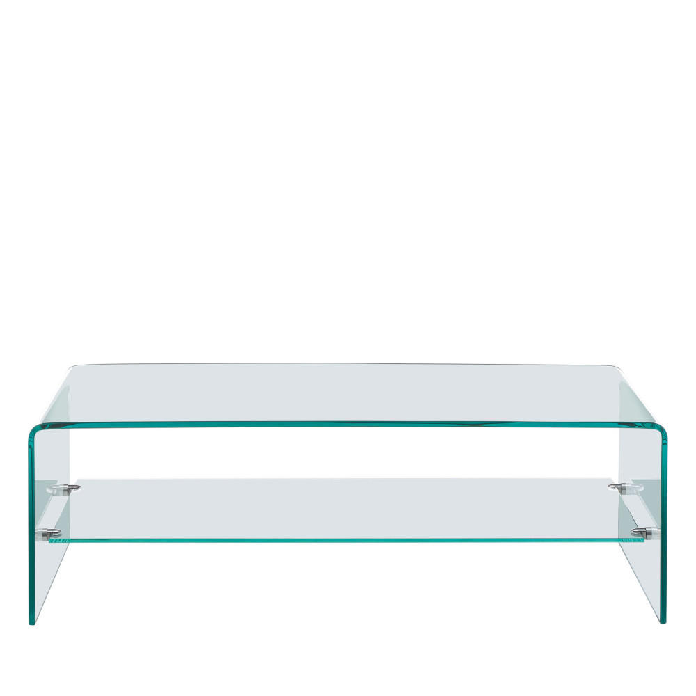 COUCHTISCH - Glas - Transparent - Transparent, Glas (110/55/35cm) - Drawer
