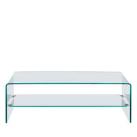 COUCHTISCH - Glas - Transparent - Transparent, Glas (110/55/35cm) - Drawer