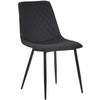 STUHL Stoff schwarz - Schwarz, Textil/Metall (45/83/57cm) - CLP