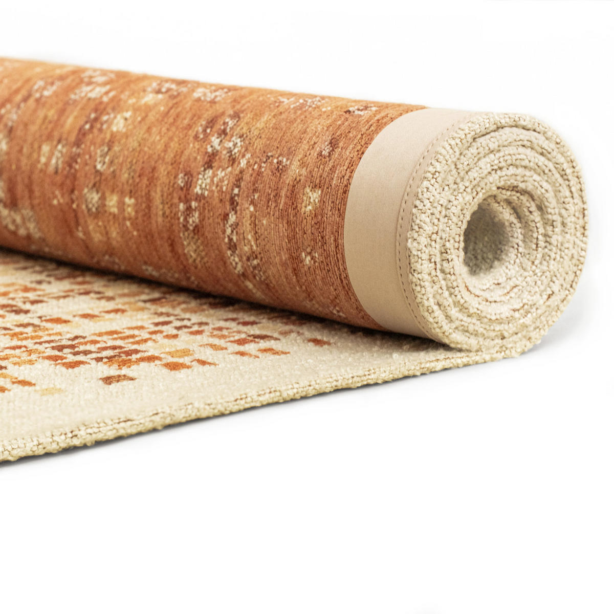 PREPROGA Cubik Pumpkin 240/340 cm - oranžna, umetna masa/tekstil (240/340cm) - Louis De Poortere