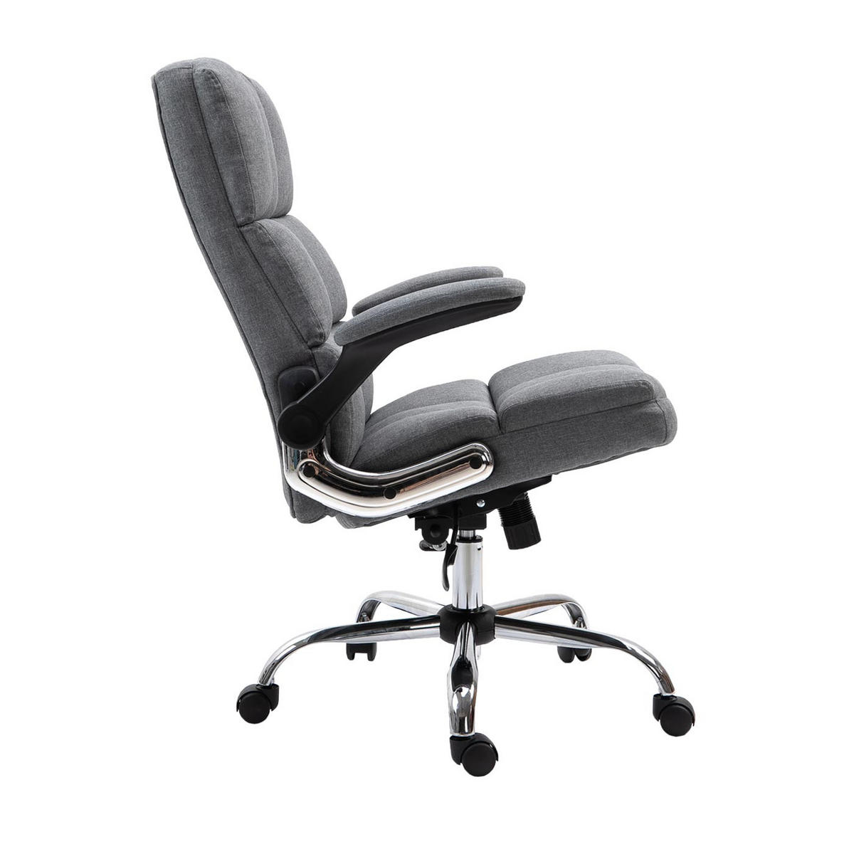 BÜROSTUHL Hellgrau - Hellgrau, Textil (73/120/72cm) - MCW