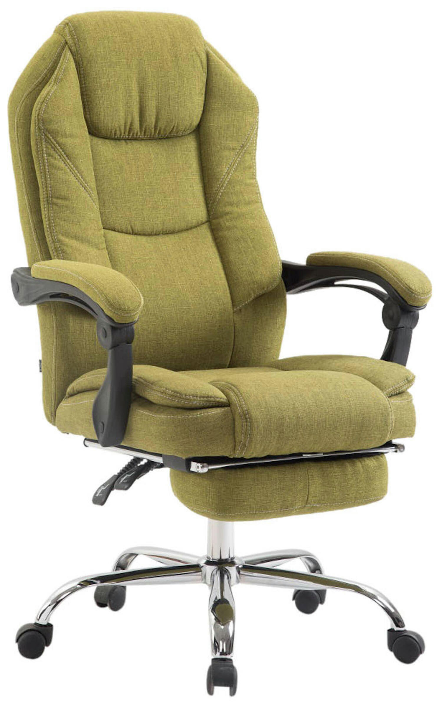 BÜROSTUHL Castan, Stoff Grün - Grün, Textil/Metall (67/124/64cm) - TPFLiving