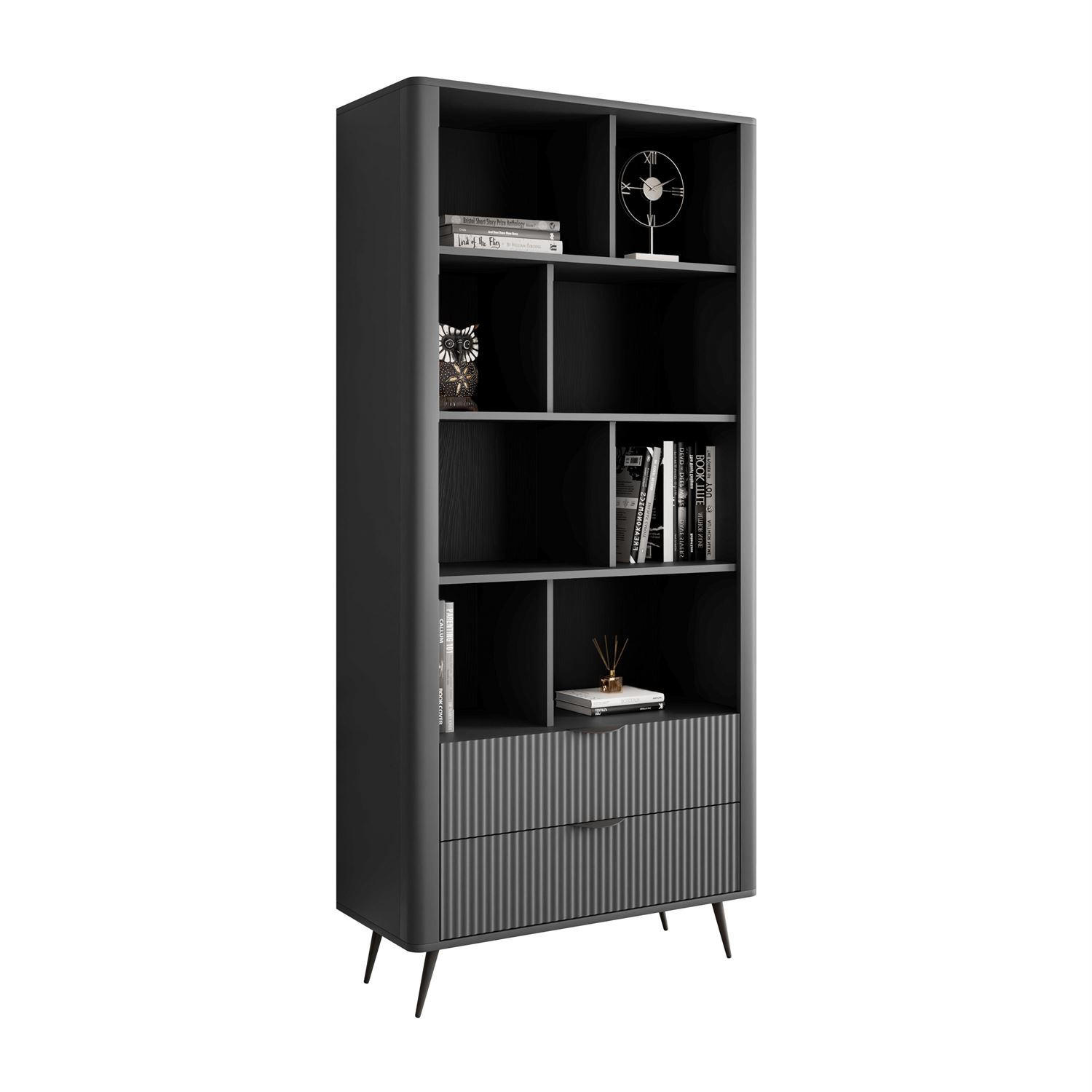 Lookway Regal Schwarz 88x193.8x38 cm