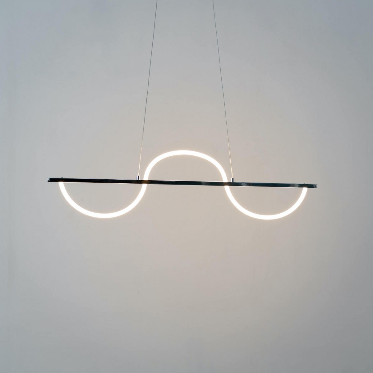 HÄNGELEUCHTE Savona, Silber/Chrom, 100cm - Chromfarben, Metall (100/100/20cm) - KOSILUM