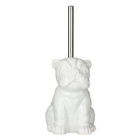 WC-BÜRSTE Bulldog 15,5/12/15,5 cm - Weiß, Keramik (12/15.5/15.5cm) - Wenko