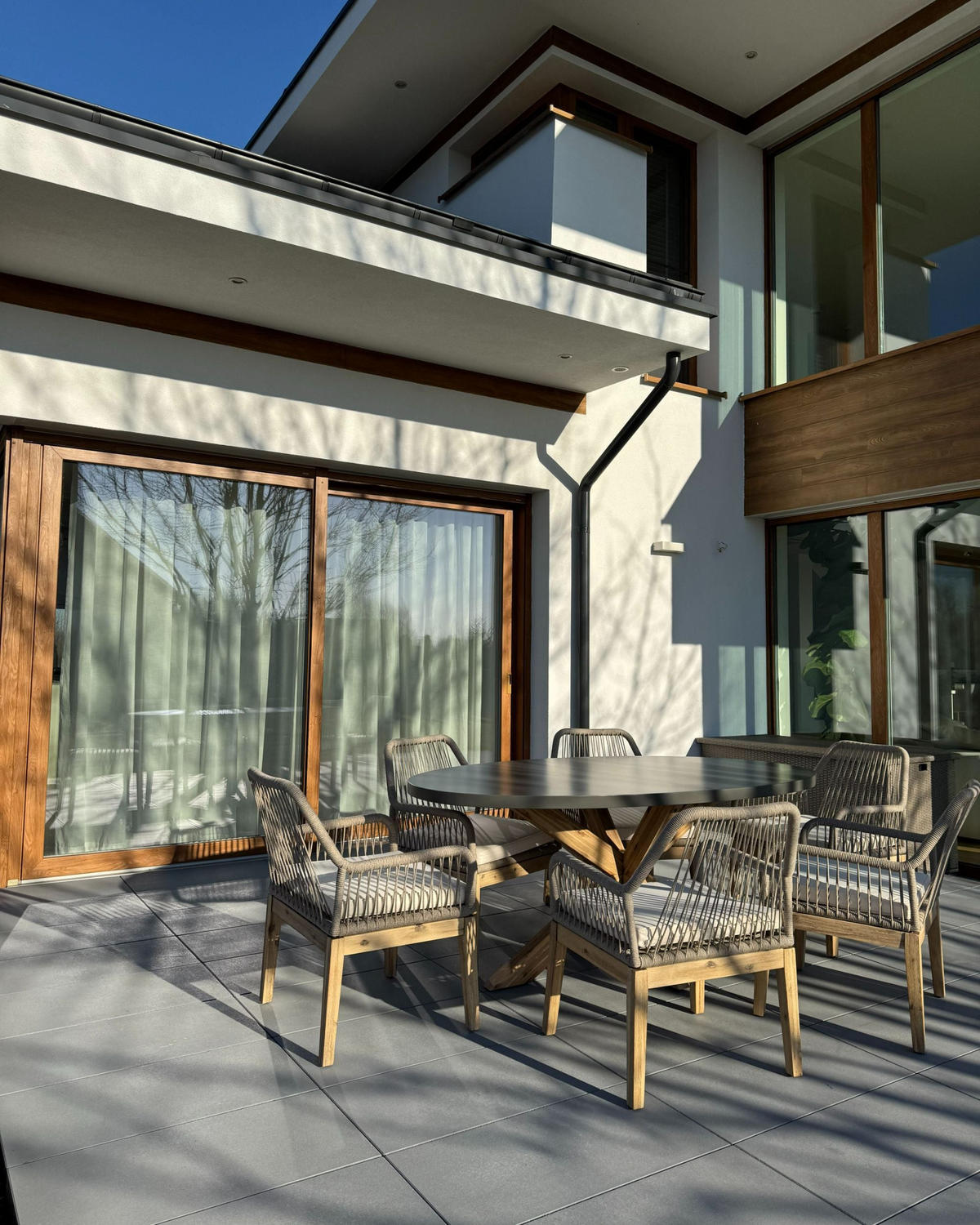 SET MOBILIER DE GRĂDINĂ cu 6 locuri gri Oristano - bej/gri, piatră - Beliani