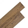 VINYLBODEN PVC-Dielen selbstklebend Walnussbraun 5,02m² - Walnussfarben, Kunststoff (91.5/15.2/1.3cm) - DELUKE