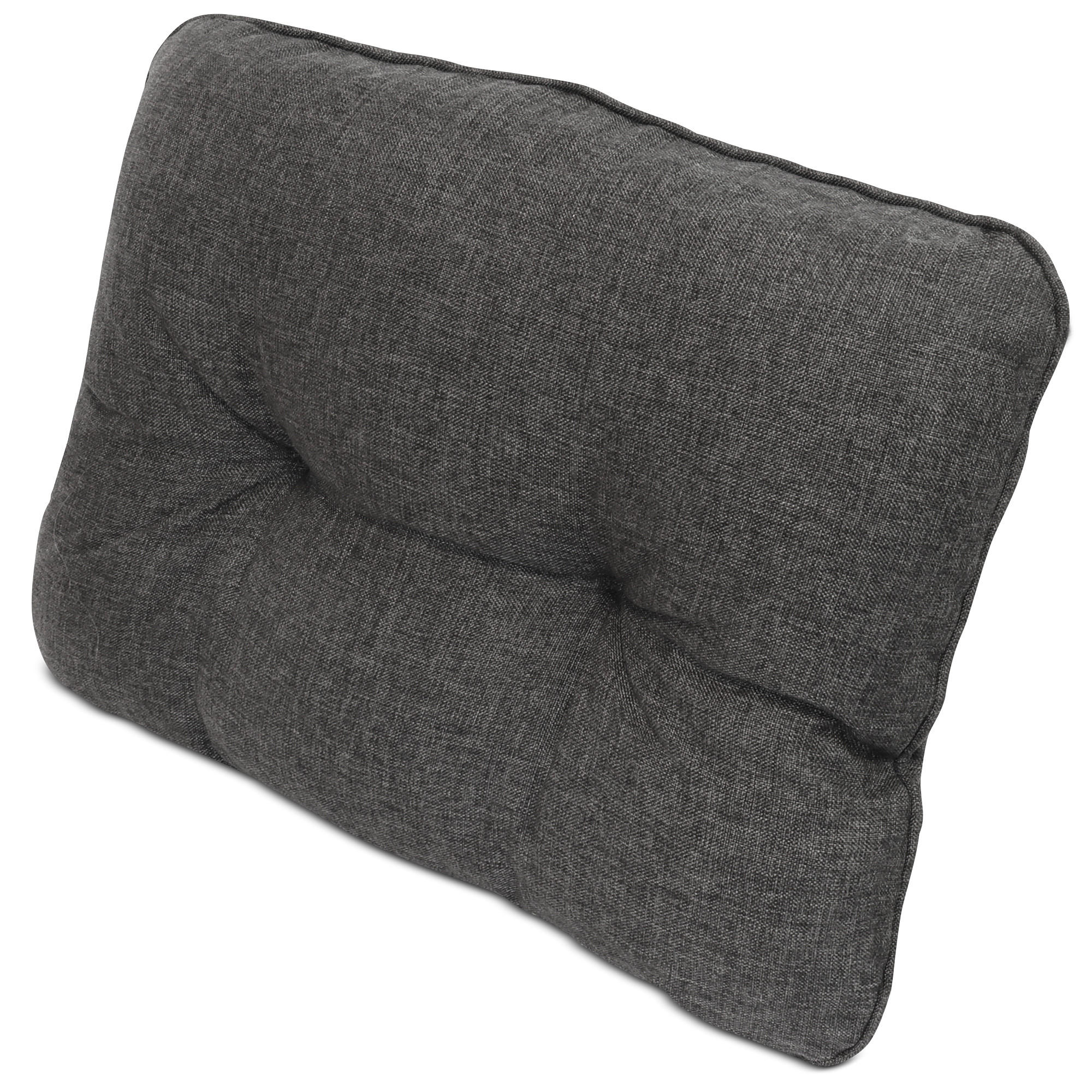 LOUNGEKISSEN Beauflair Outdoor Rücken 50/40/12cm Graphitgrau - Graphitfarben, Textil (40/12/50cm) - Beautissu 