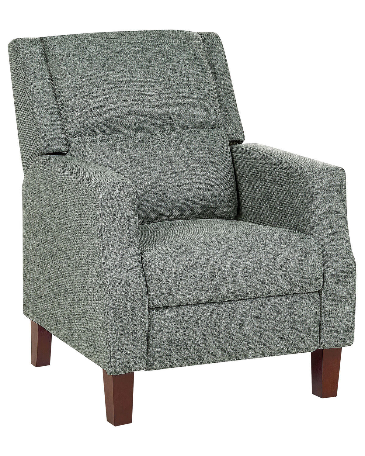 SESSEL grün verstellbar Egersund - Schwarz/Grün, Textil (75/97/92cm) - Beliani