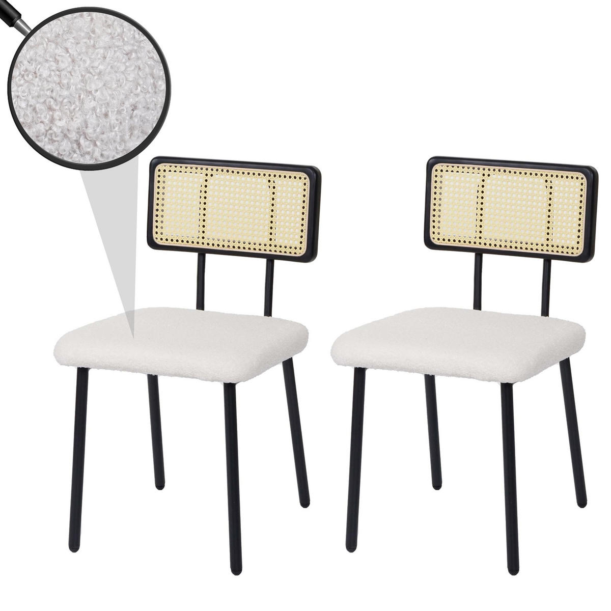 ESSZIMMERSTUHL Weiß - Weiß, Textil (45/80/52cm) - MCW