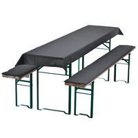BIERBANKAUFLAGEN Set 240x70 cm Anthrazit - Anthrazit, Textil (70/240cm) - NYVI