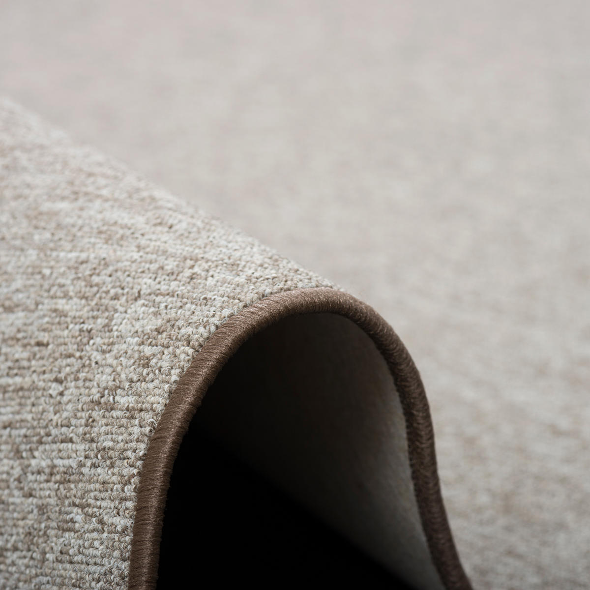 FEINSCHLINGEN VELOUR TEPPICH STRONG - Taupe, Textil (80/320cm) - Snapstyle