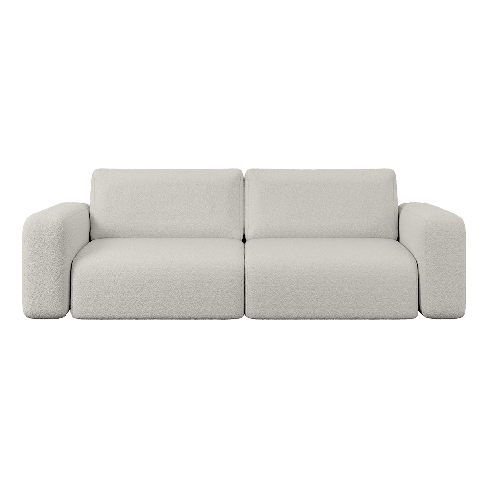 Fedve Sofa Hellgrau 255x85x105 cm