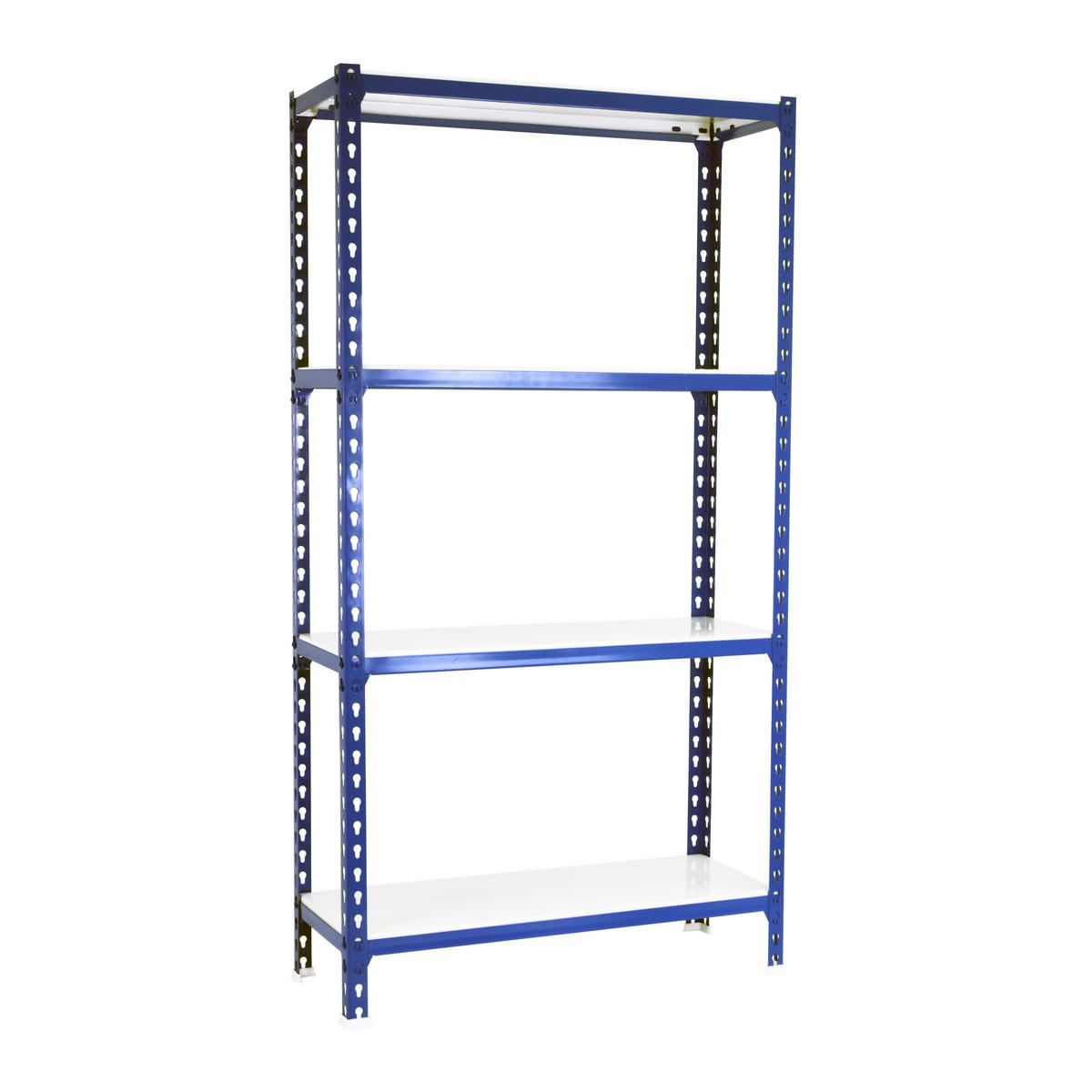SCHWERLASTREGAL Mid Metal Shark HxBxT 150 x 120 x 50 cm Fachlast 200 kg Blau-Weiß - Blau, Metall (120/150/50cm) - PROREGAL