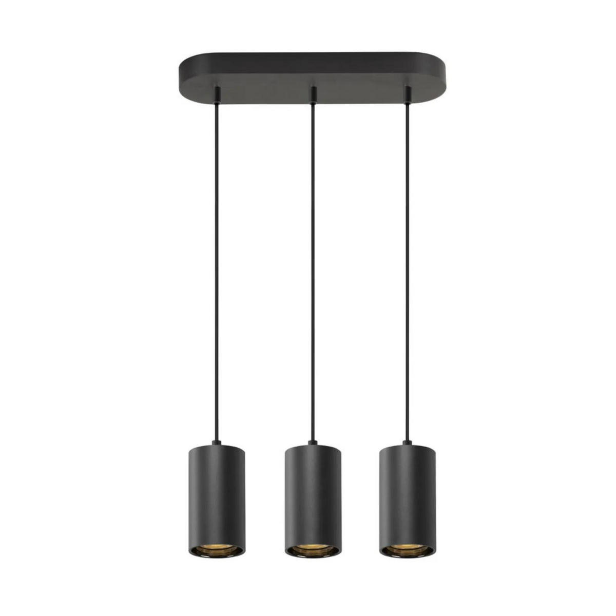 PENDELLEUCHTE ASTO TUBE Schwarz - Schwarz, Metall (3.5/3.5/26.2cm) - SLV