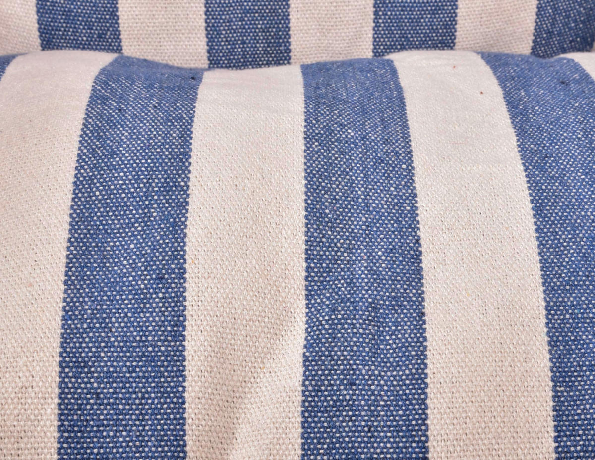 HÄNGESESSEL Mainz Blau-Weiß Hängesitz Aufhängung - Blau, Holz (65/120/90cm) - DELUKE